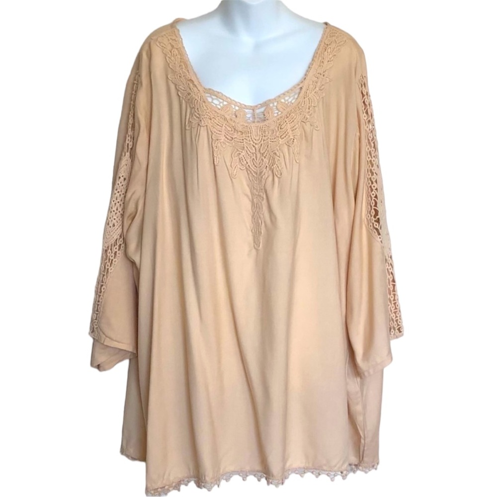 Ulla Popken Plus Size Crochet Top Sz 28/30